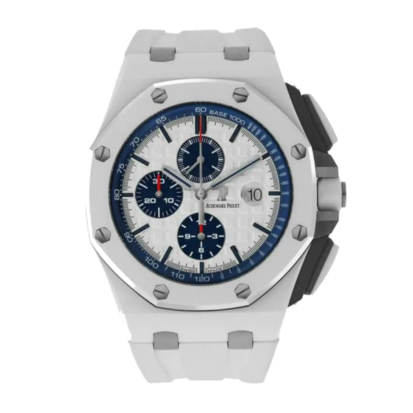 Audemars Piguet Royal Oak Offshore Novelty Chronograph White Ceramic Dial 26402CB.OO.A010CA.01 Replica