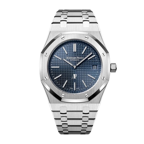 Audemars Piguet Royal Oak Stainless Steel Jumbo Ultra-Thin Blue 15202ST.OO.1240ST.01