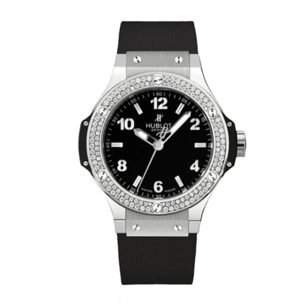 Hublot Big Bang Steel Black Dial Diamond Bezel 361.SX.1270.RX.1104 Replica