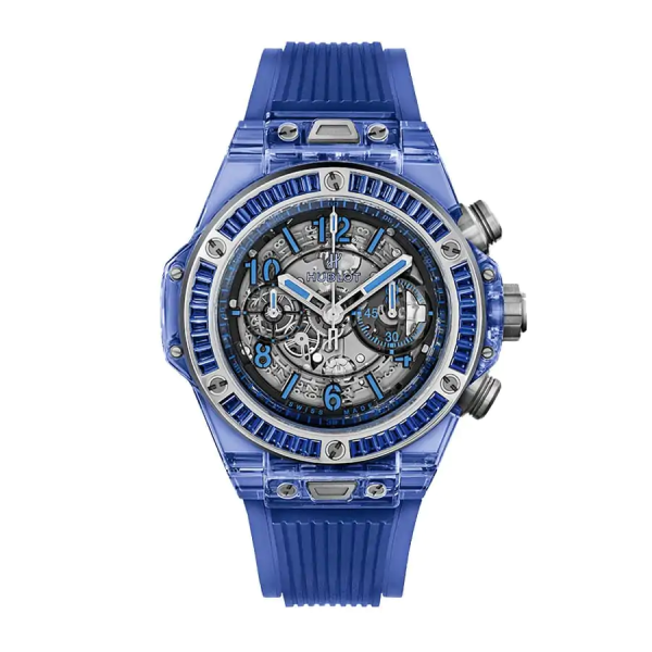 Hublot Big Bang Unico Blue Sapphire Baguettes 411.JL.4809.RT.1901 Replica