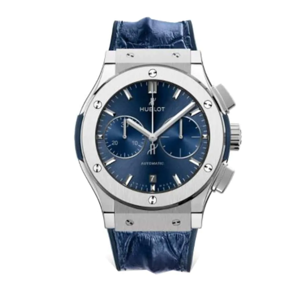 Hublot Classic Fusion Blue Chronograph Titanium 521.NX.7170.LR Replica