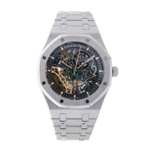 Audemars Piguet Royal Oak 41 Stainless Steel Openworked Watch Skeleton Dial Replica