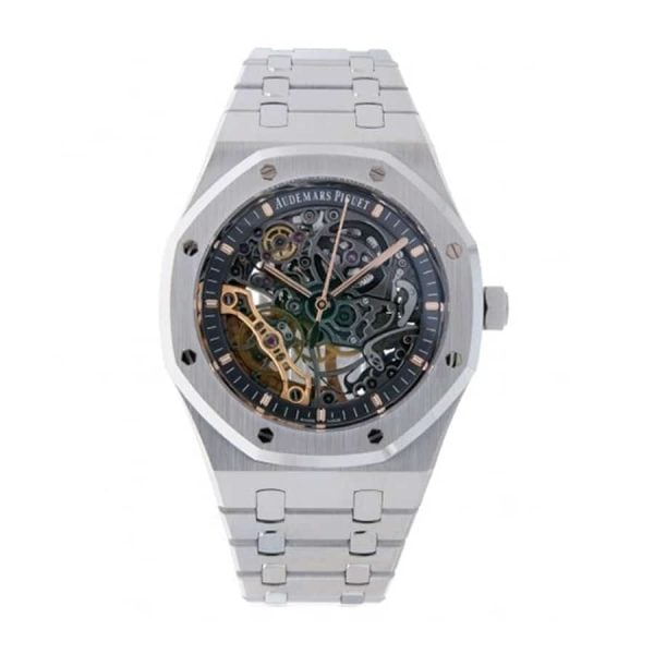 Audemars Piguet Royal Oak 41 Stainless Steel Openworked Watch Skeleton Dial Replica