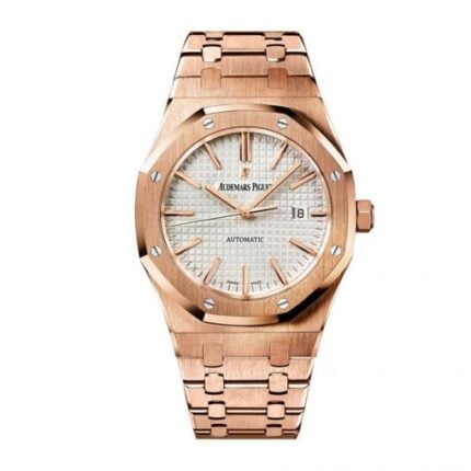 Audemars Piguet Rose Gold Royal Oak White Dial 15400OR.OO.1220OR.02 Replica