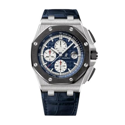 Audemars Piguet Royal Oak Offshore Novelty Chronograph Platinum Blue/Black 26401PO.OO.A018CR.01 Replica