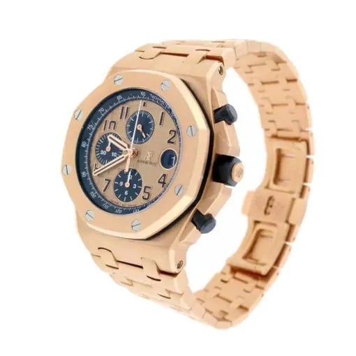 Audemars Piguet Royal Oak Offshore Rose Gold Dial Chronograph 26470OR.OO.1000OR.01 Replica