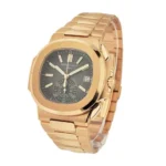 patek-philippe-nautilus-rose-gold-black-dial-replica-watch