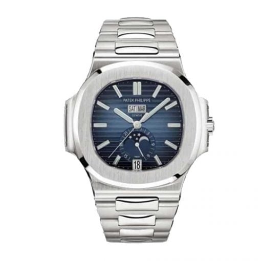 patek-philippe-nautilus-steel-blue-dial-replica-watch