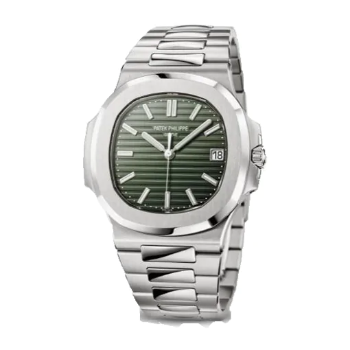 patek-philippe-nautilus-steel-green-dial-replica-watch