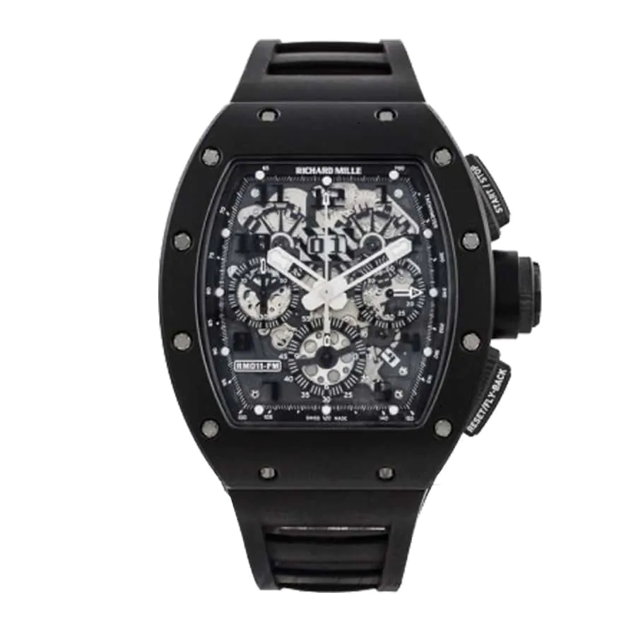 Richard Mille RM011-FM Fiber Skeleton Dial Replica - JF Factory