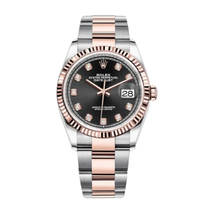 Rolex Datejust Everose Diamond Dial Oyster Replica