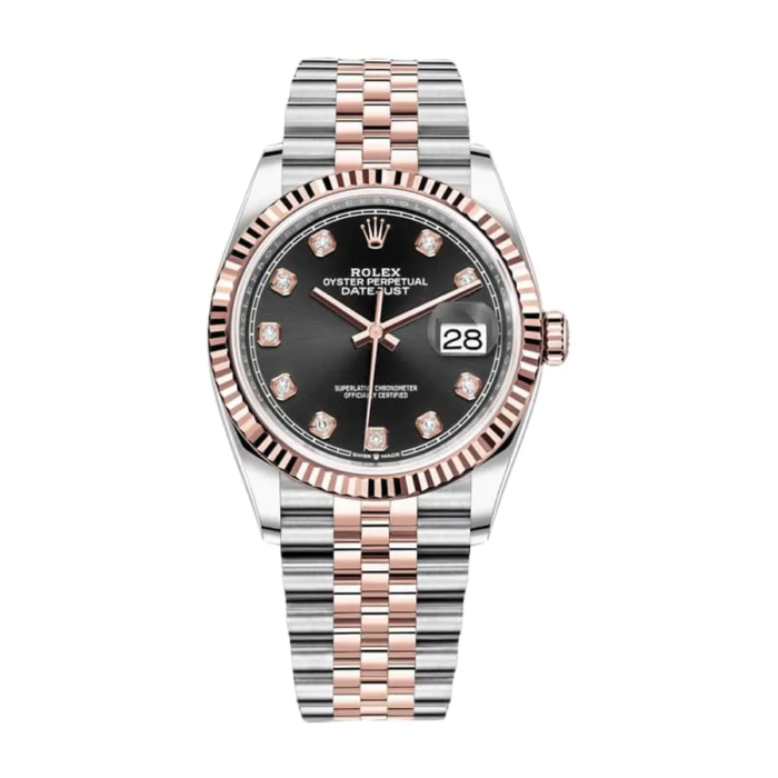 Rolex Datejust 126231 Everose Gold Diamond Dial Replica
