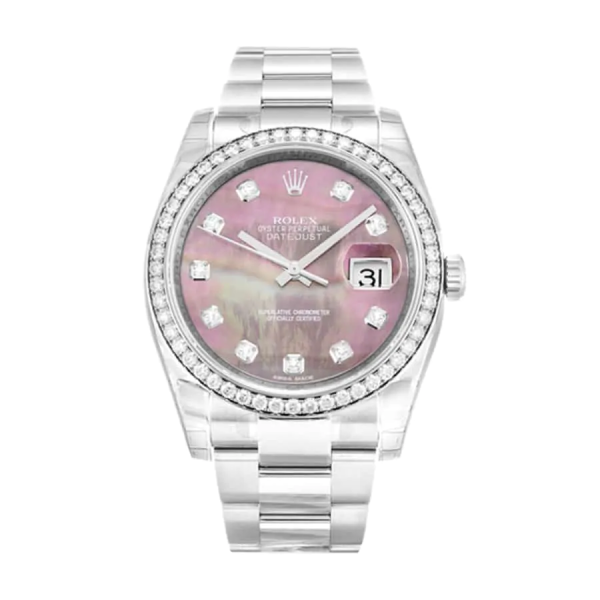 Rolex Datejust 116244 Diamond Bezel Pink Dial Replica