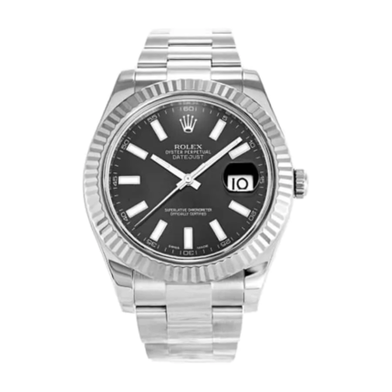 Rolex Datejust II 116334BKSO Black Dial Replica