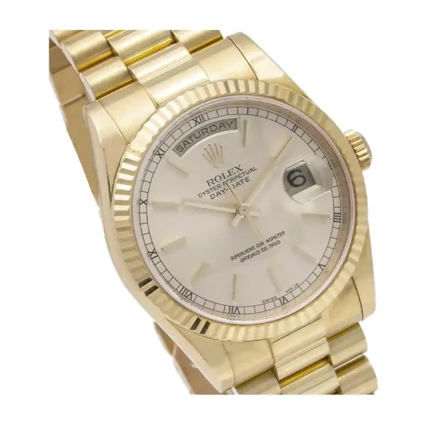 rolex day date automatic yellow gold champagne dial.jpg 1