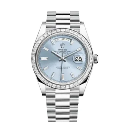 Rolex Day-Date 228396TBR001 Ice Blue Baguette Replica