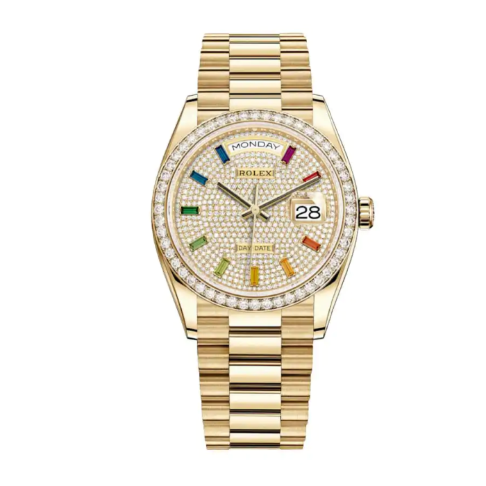 Rolex Day-Date 128348RBR-0030 Diamond Replica