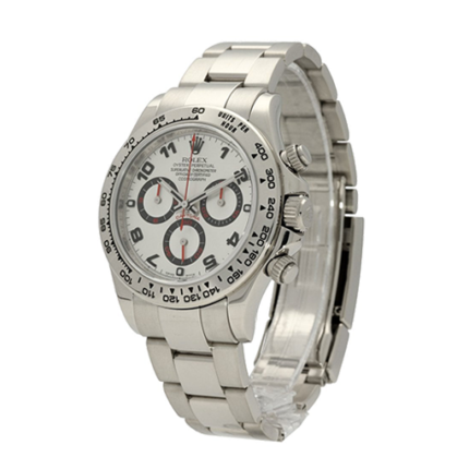Rolex Daytona 116509 White Gold Silver Replica