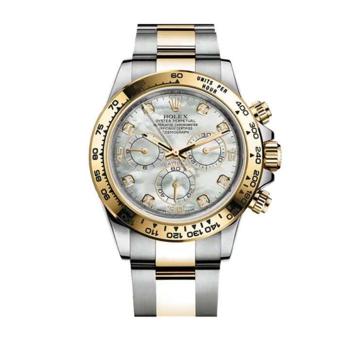 Rolex Daytona 116523 MOP Diamond Two Tone Replica