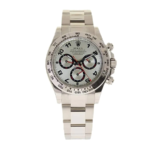 Rolex Daytona 116509 White Gold Silver Replica