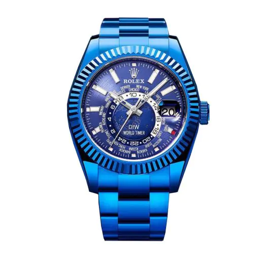 Rolex Sky-Dweller 326934 World Timer Blue DLC Replica